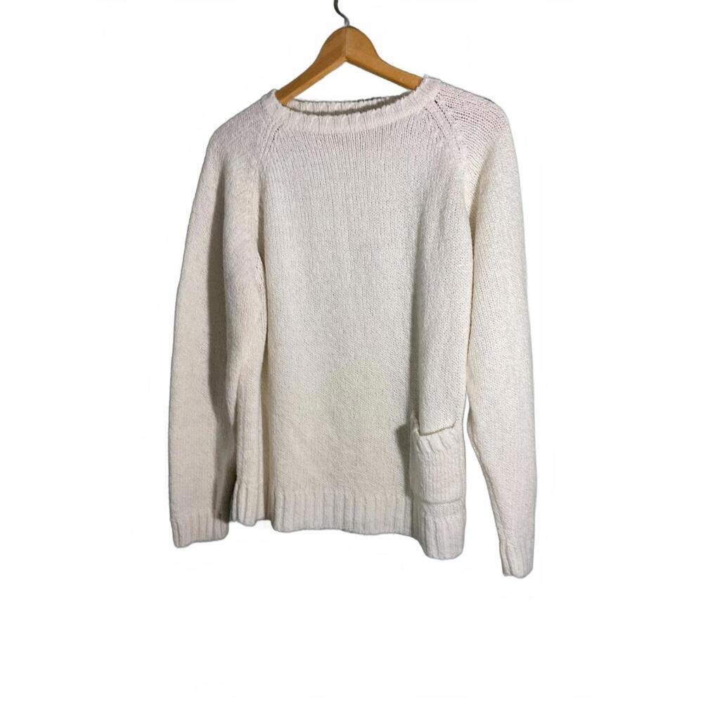 Vintage Diane Von Furstenberg Cream Women's Knit Sweater Beautiful! Large